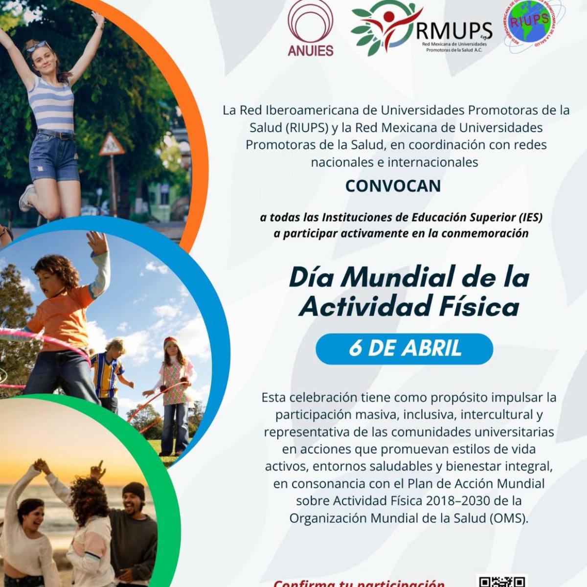 Mes de conmemoración del Día Mundial de la Actividad Física /6 de abril de&nbsp;2026